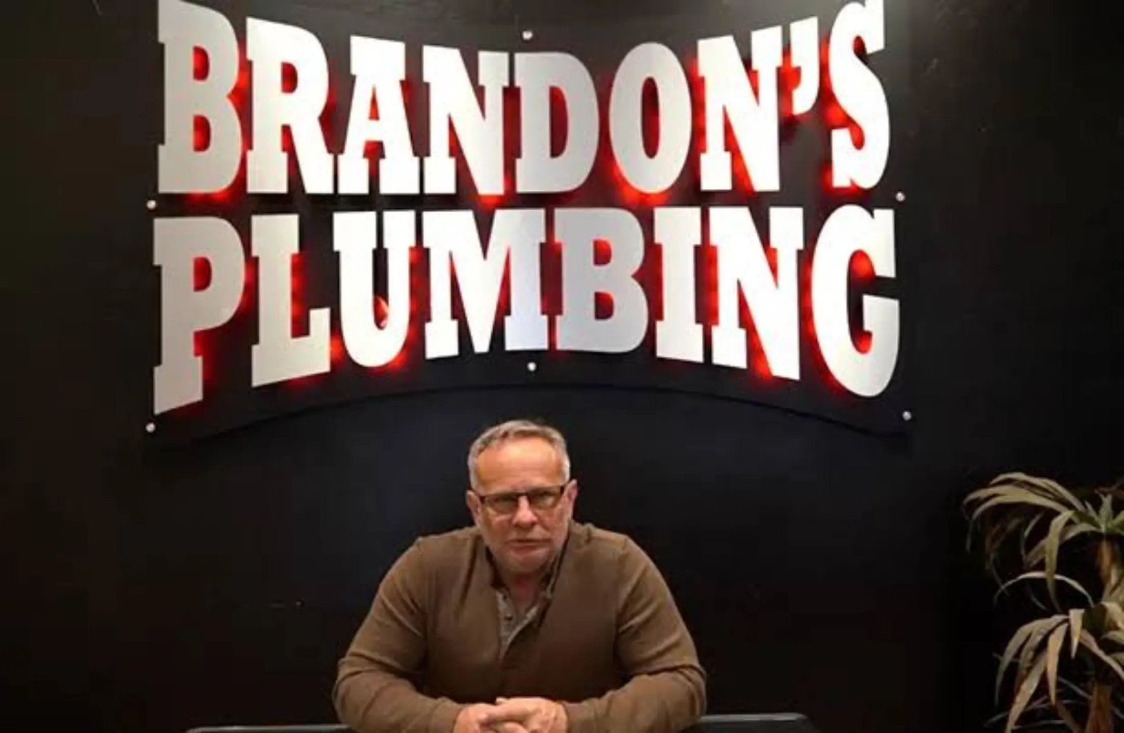 Brandon Morrison, owner of Brandon's Plumbing